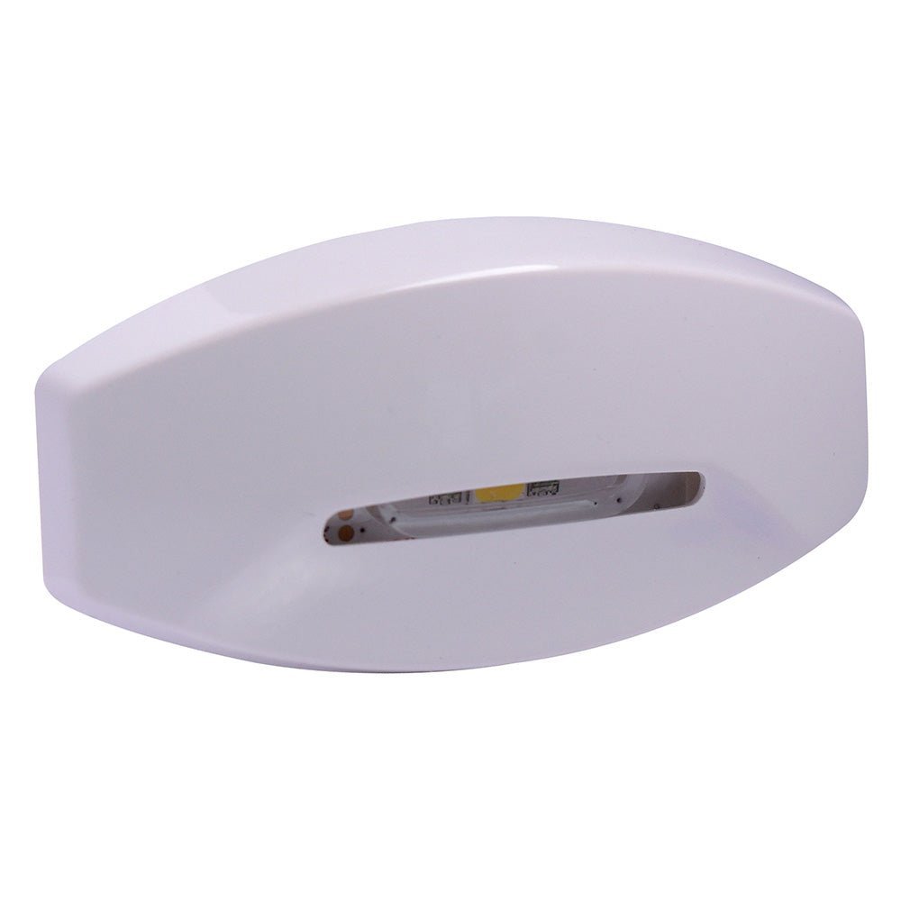 Lumitec Fiji Courtesy Light - White Housing - Indirect RGBW Lights - 4-Pack - Clinch River Fishing USA