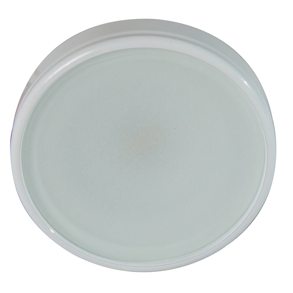 Lumitec Halo - Flush Mount Down Light - White Finish - 4-Color - White/Blue/Red/Purple Non-Dimming - Clinch River Fishing USA