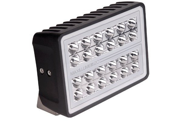 Lumitec Maxillume H120 Flood White LED Trunnion Mount Black Finish 12/24v - Clinch River Fishing USA