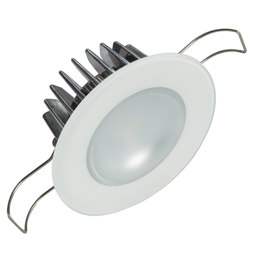 Lumitec Mirage - Flush Mount Down Light - Glass Finish/No Bezel - 4-Color Red/Blue/Purple Non Dimming w/White Dimming - Clinch River Fishing USA