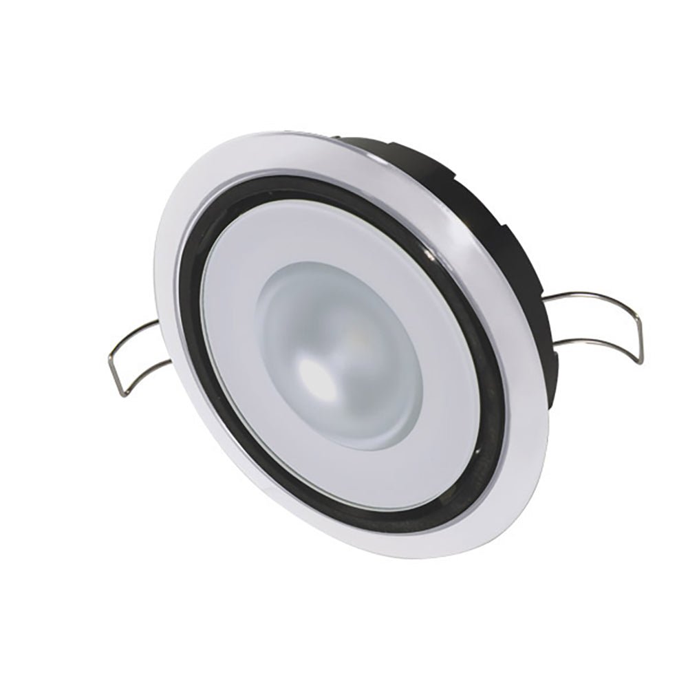 Lumitec Mirage Positionable Down Light - Spectrum RGBW Dimming - White Bezel - Clinch River Fishing USA