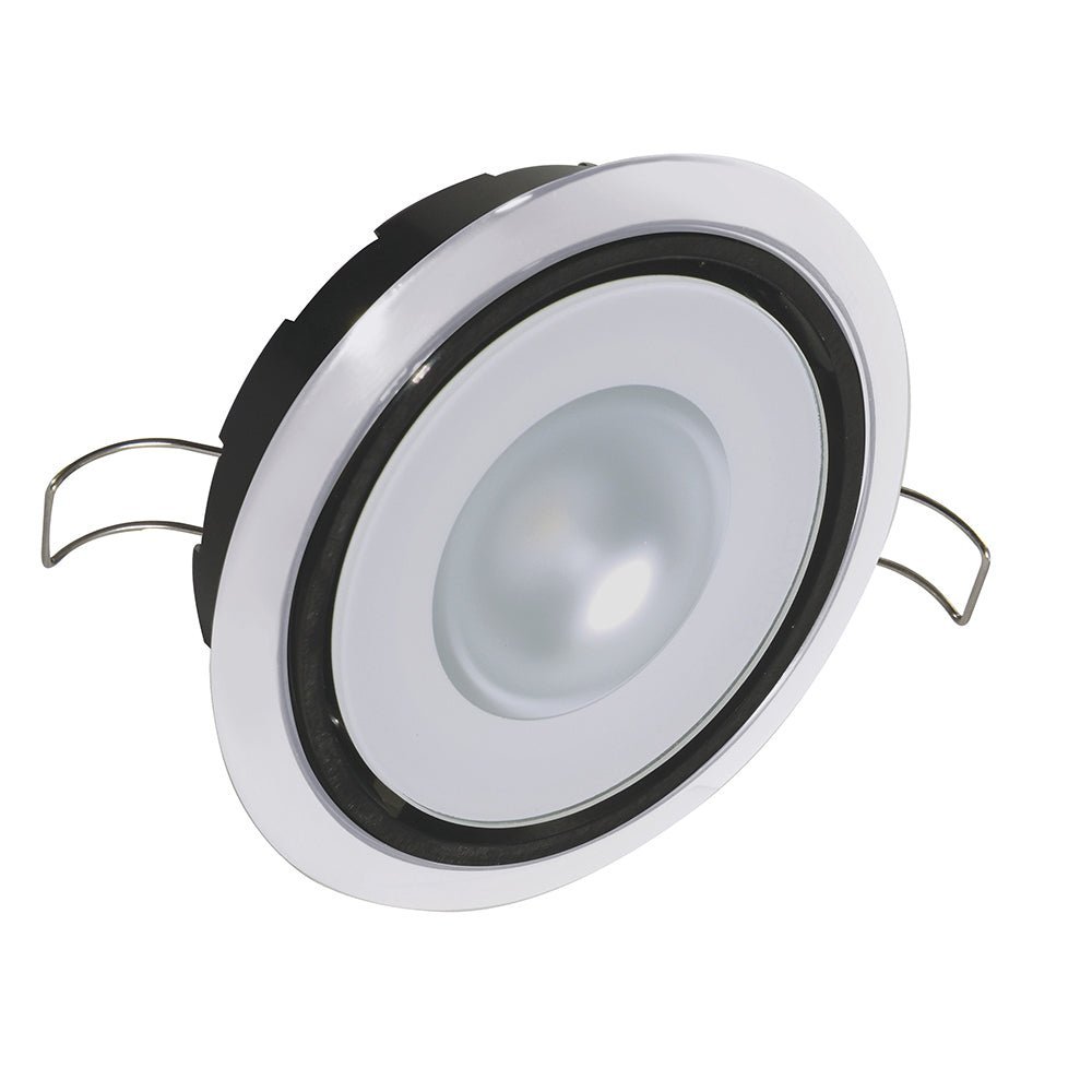 Lumitec Mirage Positionable Down Light - Spectrum RGBW Dimming - White Bezel - Clinch River Fishing USA