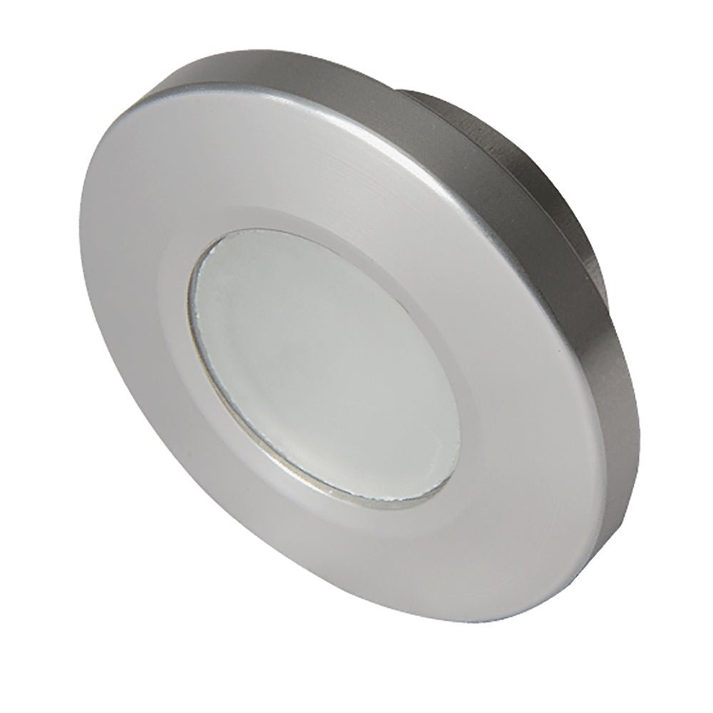 Lumitec Orbit - Flush Mount Down Light - Brushed Finish - White Non-Dimming - Clinch River Fishing USA