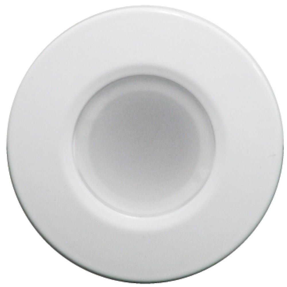 Lumitec Orbit - Flush Mount Down Light - White Finish - 2 - Color Blue/White Dimming - Clinch River Fishing USA