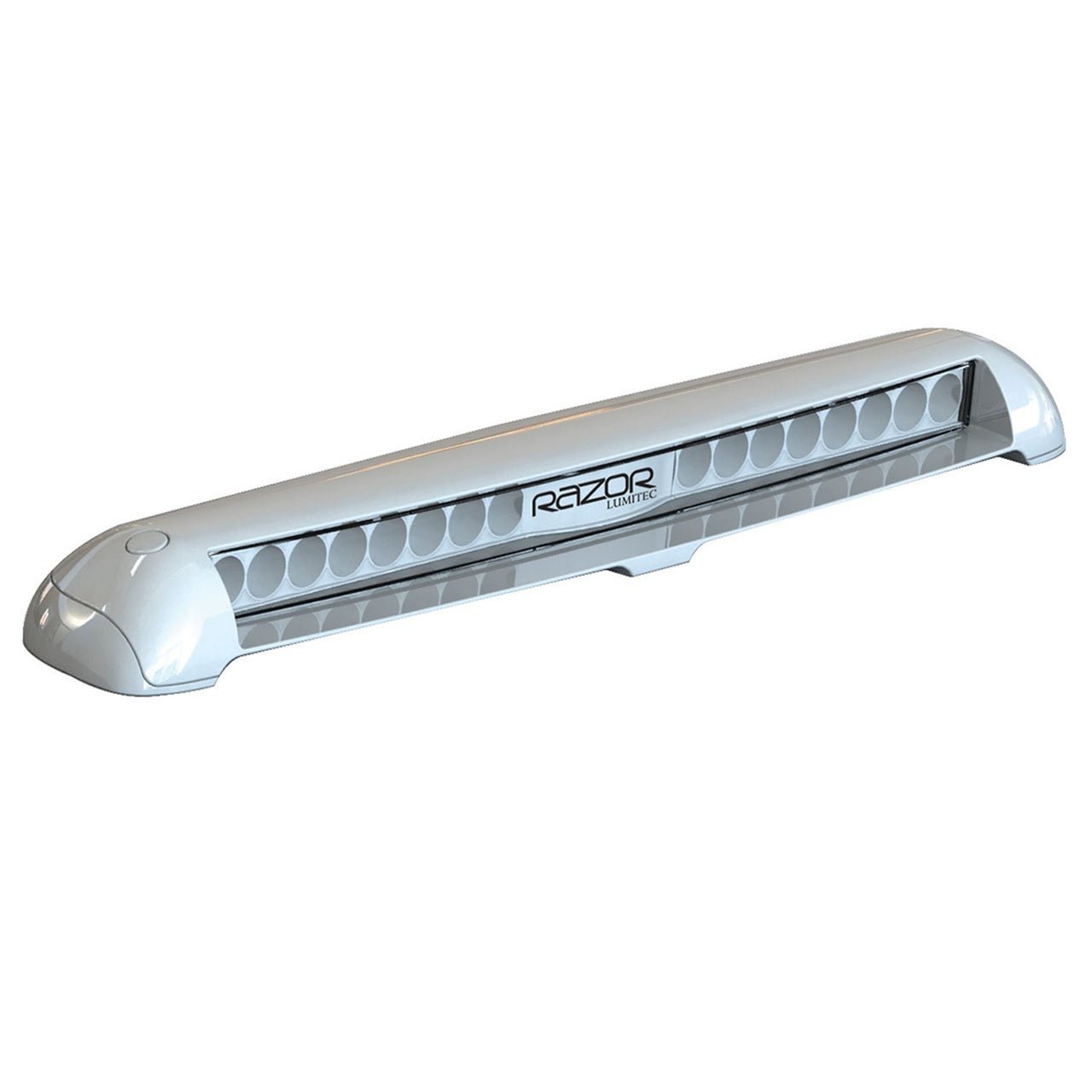 Lumitec Razor Flood Light Bar Flush Mount White LED White Housing 12/24v - Clinch River Fishing USA