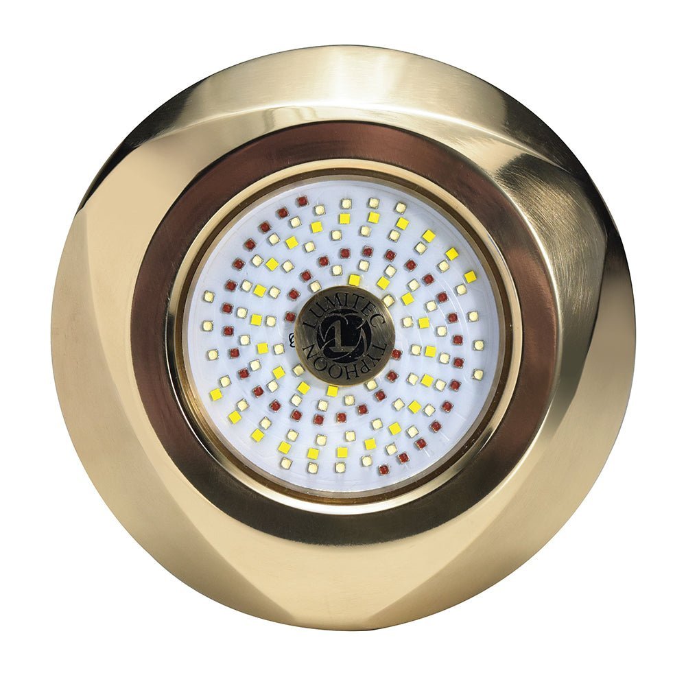 Lumitec SeaBlaze Typhoon Underwater Bronze Thru-Hull LED Light - White/Blue - Clinch River Fishing USA