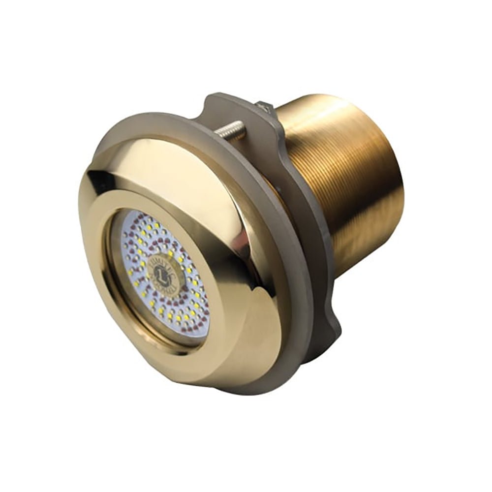 Lumitec SeaBlaze Typhoon Underwater Bronze Thru - Hull LED Light - White/Blue - Clinch River Fishing USA