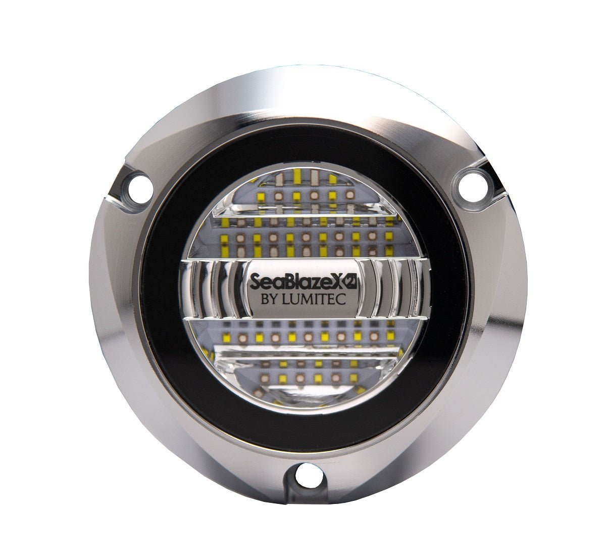 Lumitec Seablaze X2 Dual Color Blue/White LED Surface Mount Polished Housing 12/24v - Clinch River Fishing USA