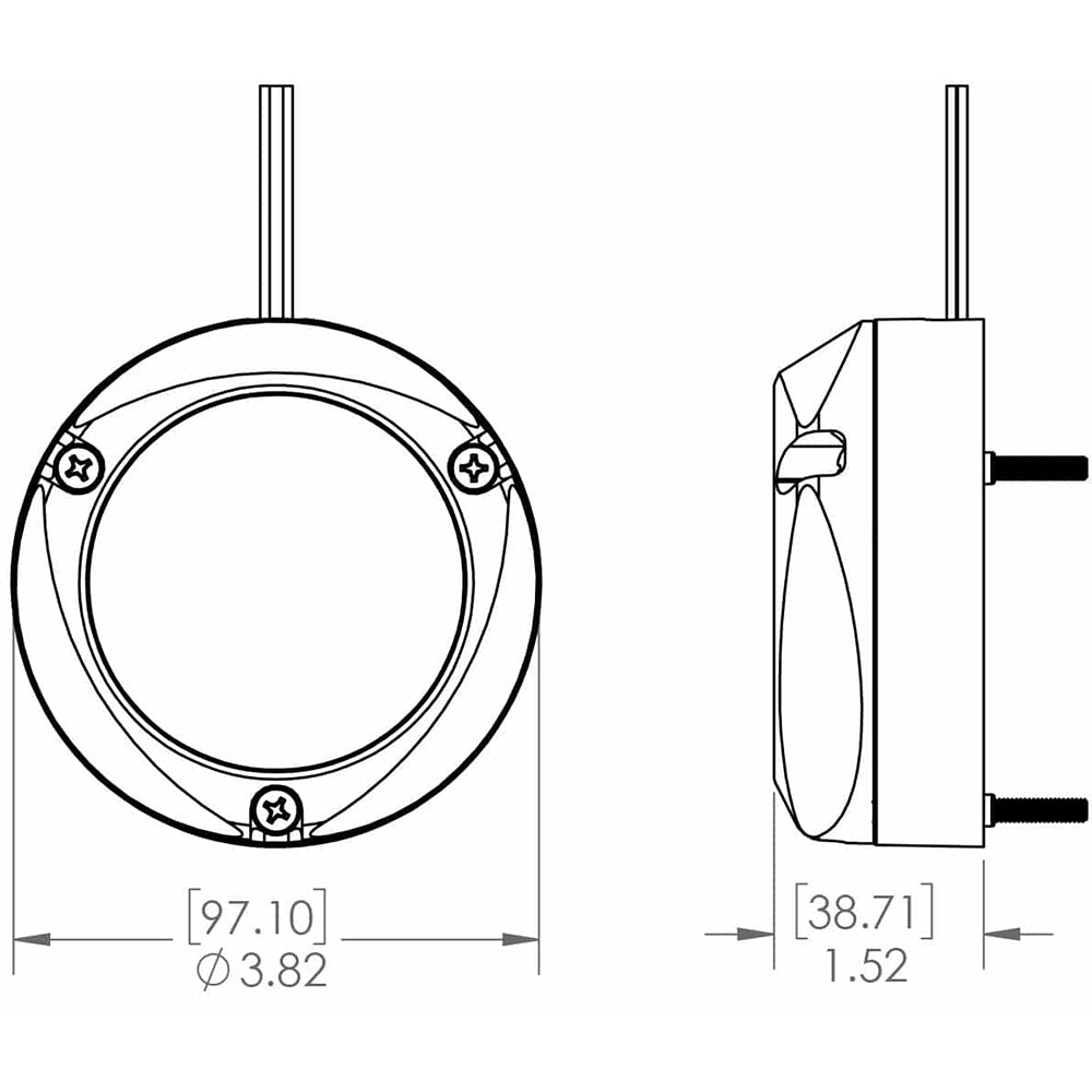 Lumitec Zambezi Quattro Surface Mount Underwater Light - Spectrum RGBW - Clinch River Fishing USA