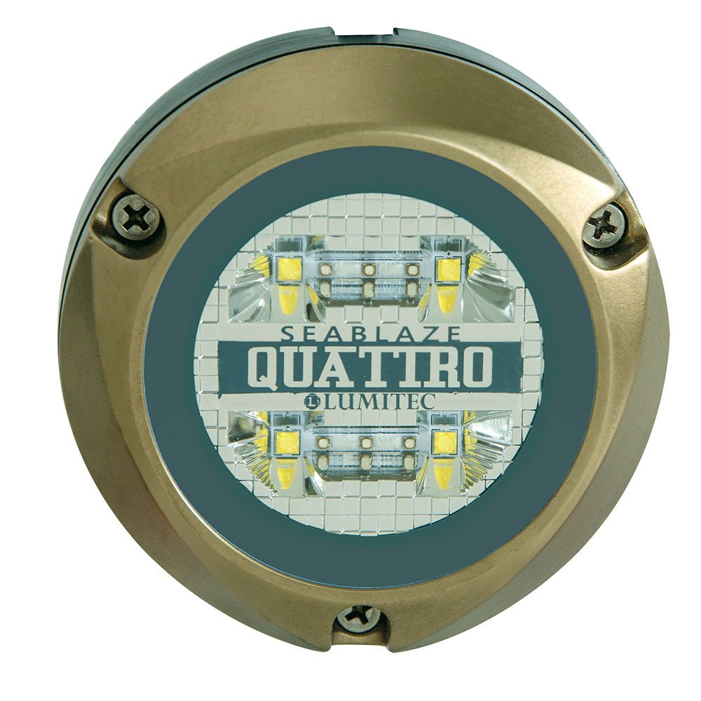 Lumitec Zambezi Quattro Surface Mount Underwater Light - White/Blue - Clinch River Fishing USA