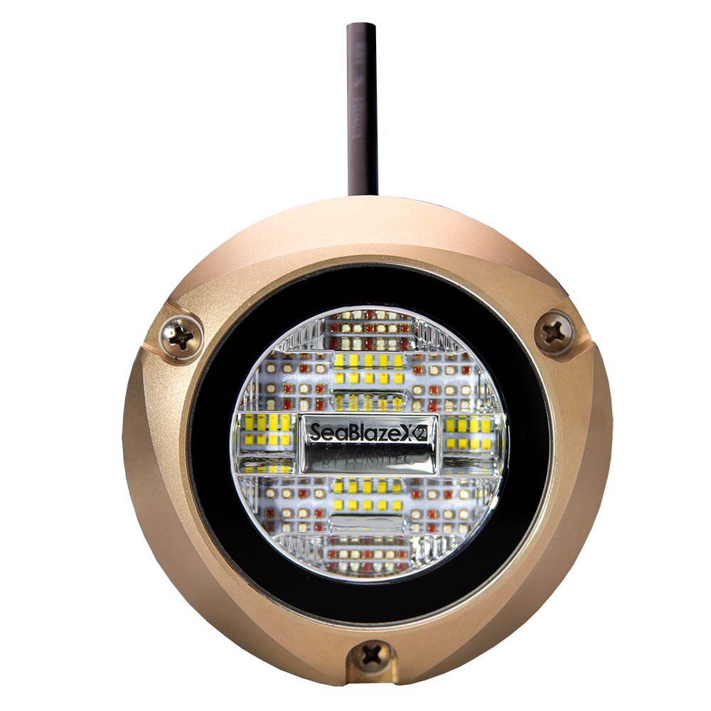 Lumitec Zambezi X2 Surface Mount Underwater Light - White & Blue - Clinch River Fishing USA