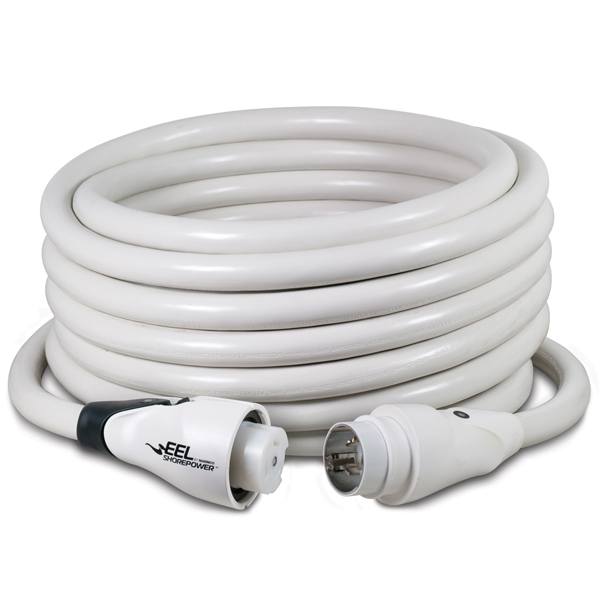 Marinco Eel 50' Cordset 50A-125/250 Wht