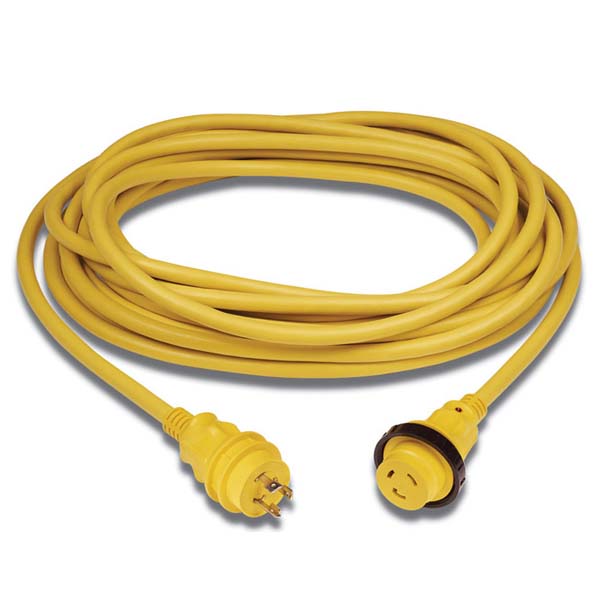Marinco 25 Ft Powercord Plus 30 Amp Yellow