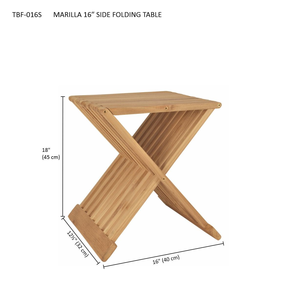 MARILLA 16″ SIDE FOLDING TABLE - Clinch River Fishing USA