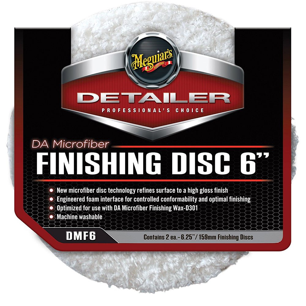 Meguiar's DA Microfiber Finishing Disc - 6" - 2 - Pack - Clinch River Fishing USA