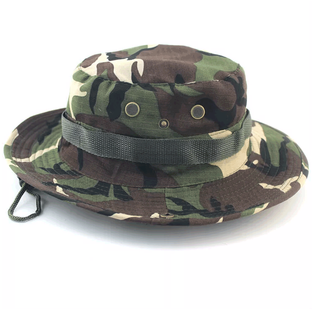 Military Wide Brim Boonie Bucket Hat - Clinch River Fishing USA