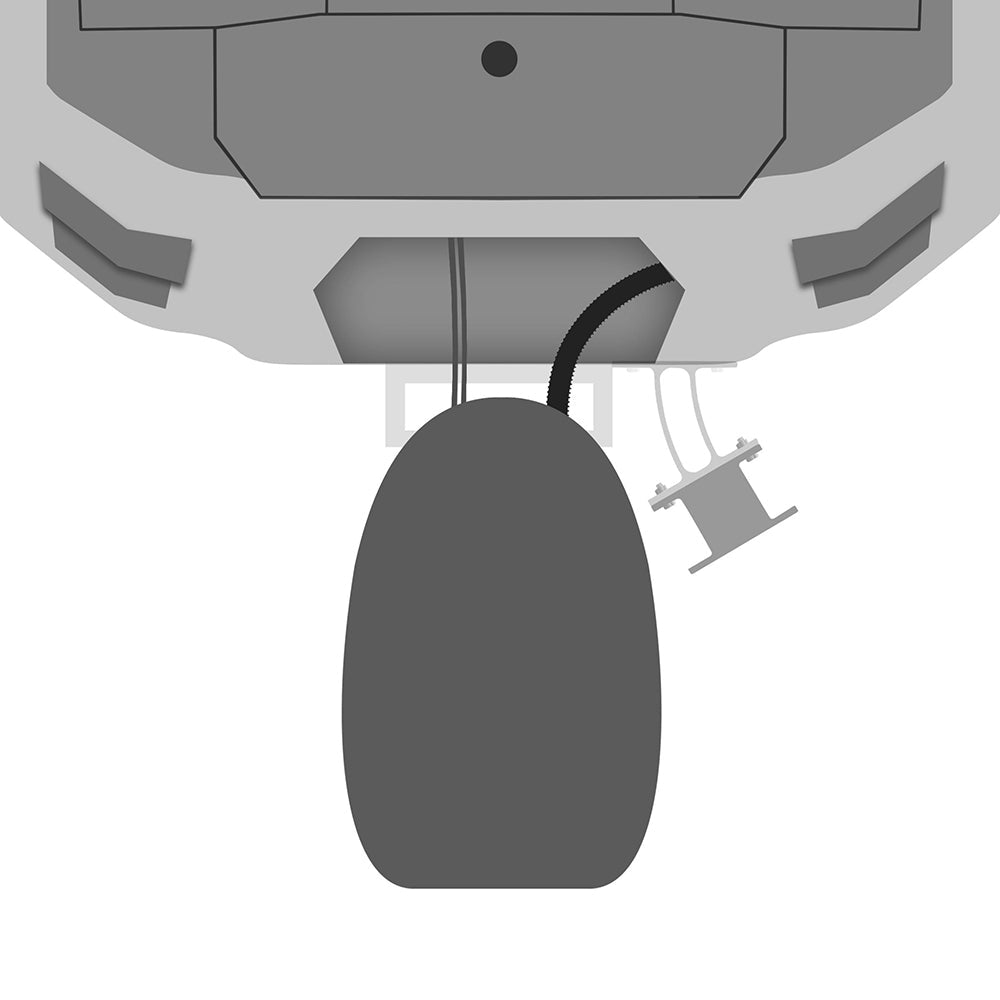 Minn Kota 3" Raptor Setback Bracket - White - Clinch River Fishing USA