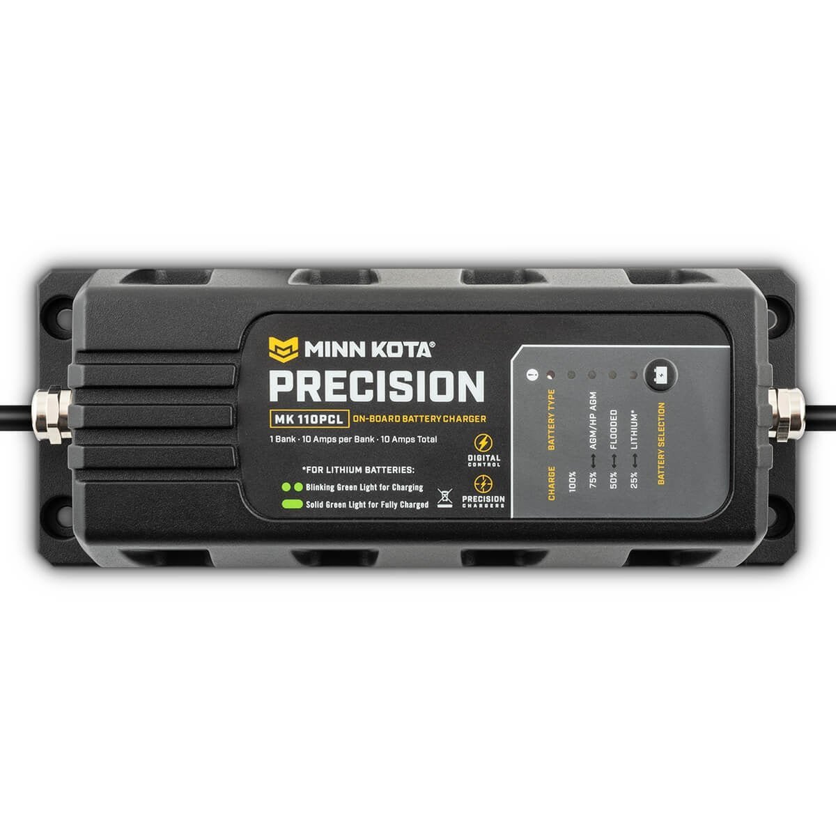 Minn Kota MK110PCL Precision Charger 1 Bank 10 Amps - Clinch River Fishing USA