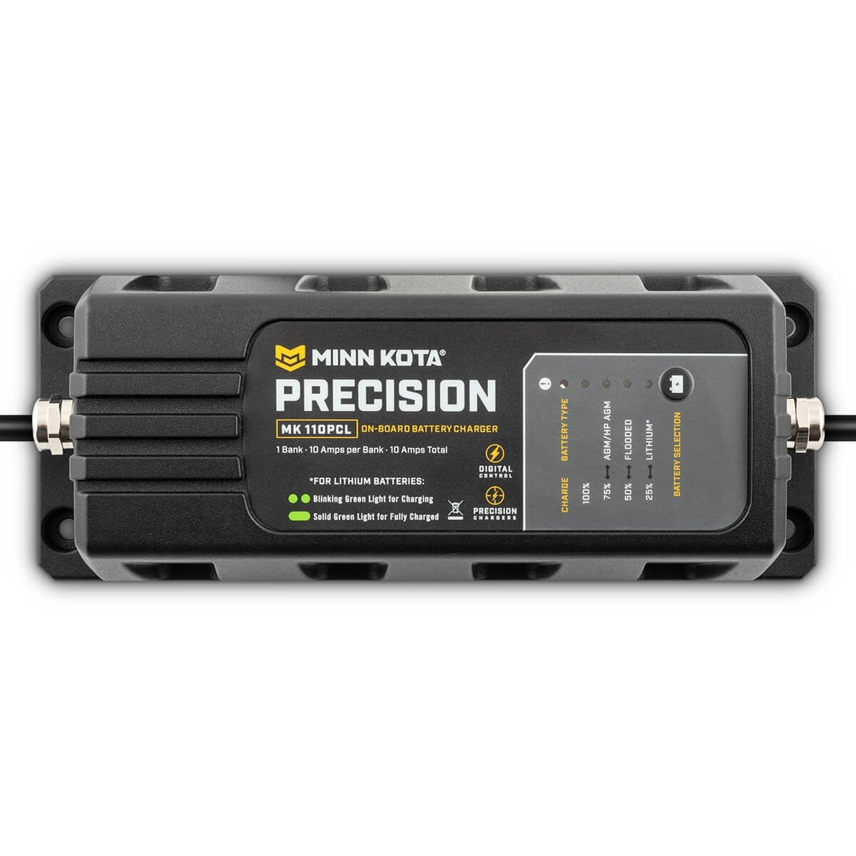 Minn Kota MK110PCL Precision Charger 1 Bank 10 Amps - Clinch River Fishing USA