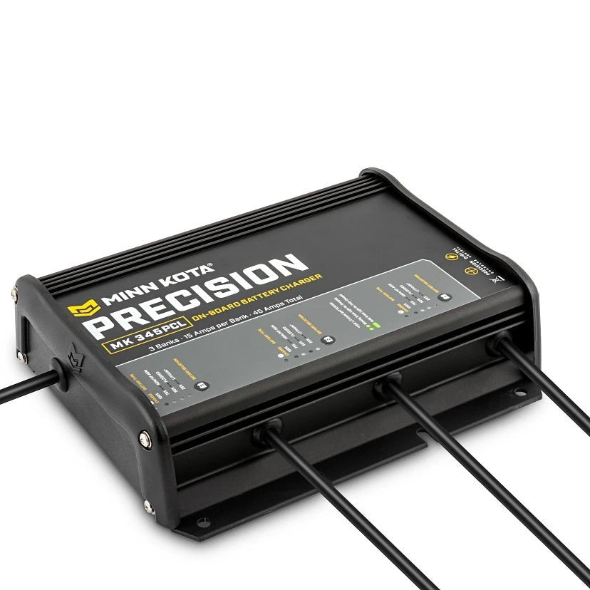 Minn Kota MK345PCL Precision Charger 3 Bank 15 Amps - Clinch River Fishing USA