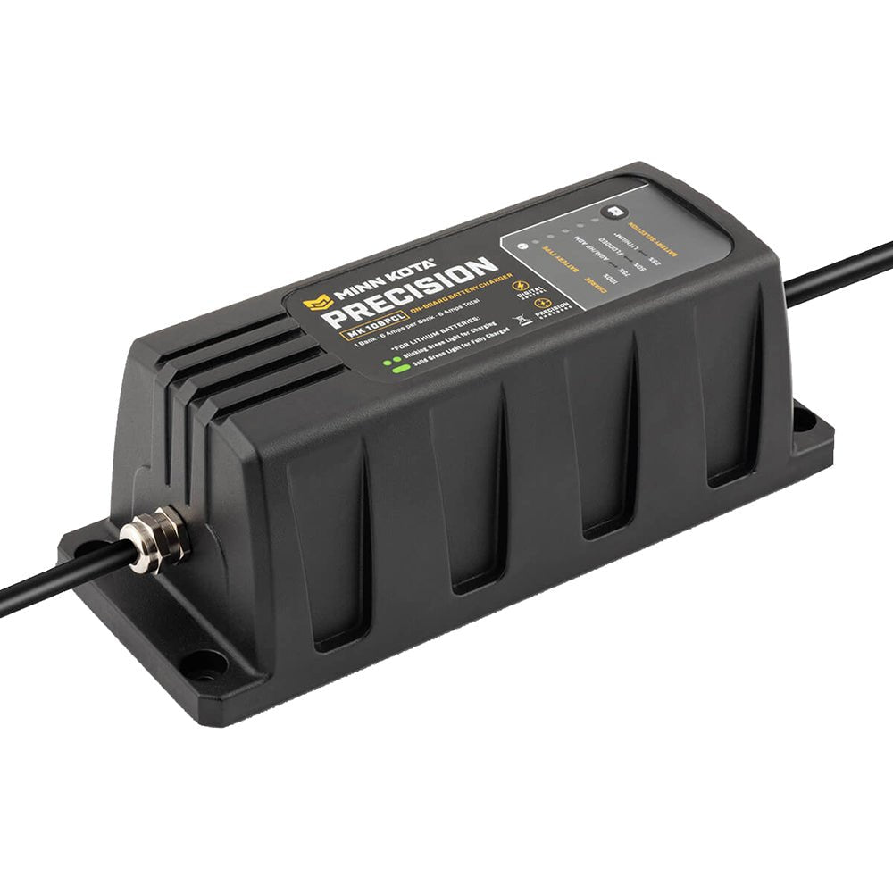 Minn Kota On-Board Precision Charger MK-106 PCL 1 Bank x 6 AMP LI Optimized Charger - Clinch River Fishing USA