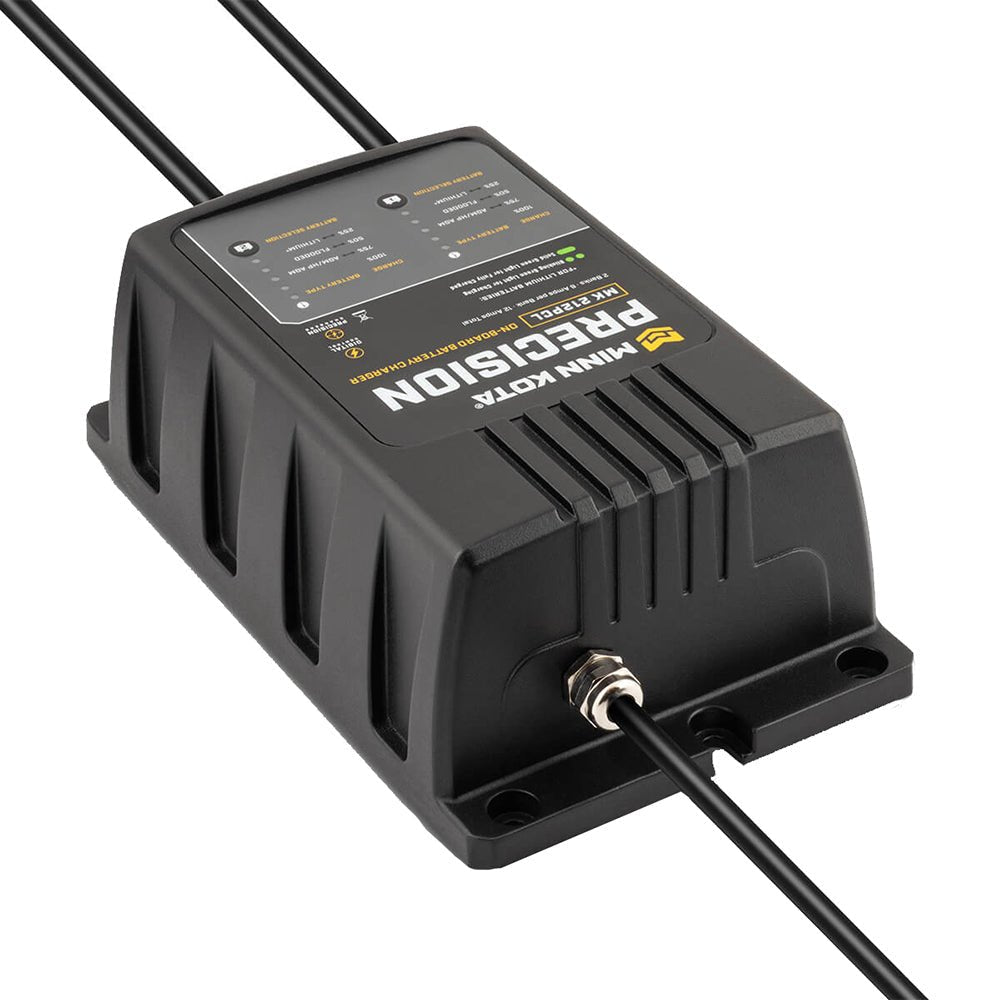 Minn Kota On-Board Precision Charger MK-212 PCL 2 Bank x 6 AMP LI Optimized Charger - Clinch River Fishing USA