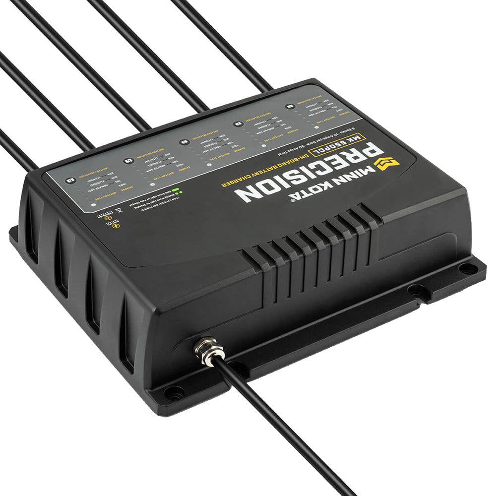 Minn Kota On - Board Precision Charger MK - 550 PCL 5 Bank x 10 AMP LI Optimized Charger - Clinch River Fishing USA
