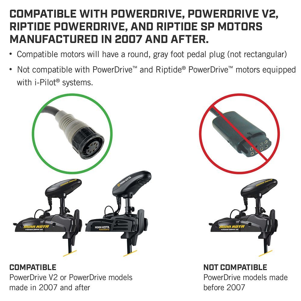 Minn Kota PowerDrive Foot Pedal - ACC Corded - Clinch River Fishing USA