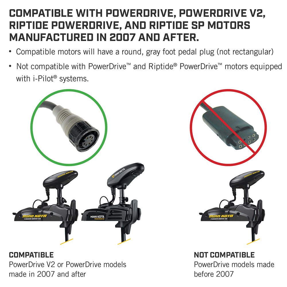 Minn Kota PowerDrive Foot Pedal - ACC Corded - Clinch River Fishing USA