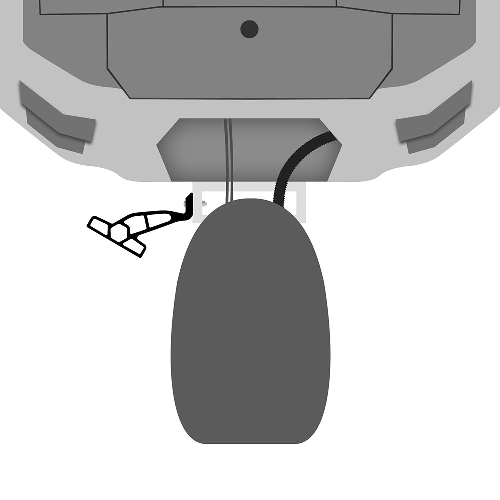Minn Kota Raptor Jack Plate Adapter Bracket - Port - 2" Setback - 6" Rise - Black - Clinch River Fishing USA