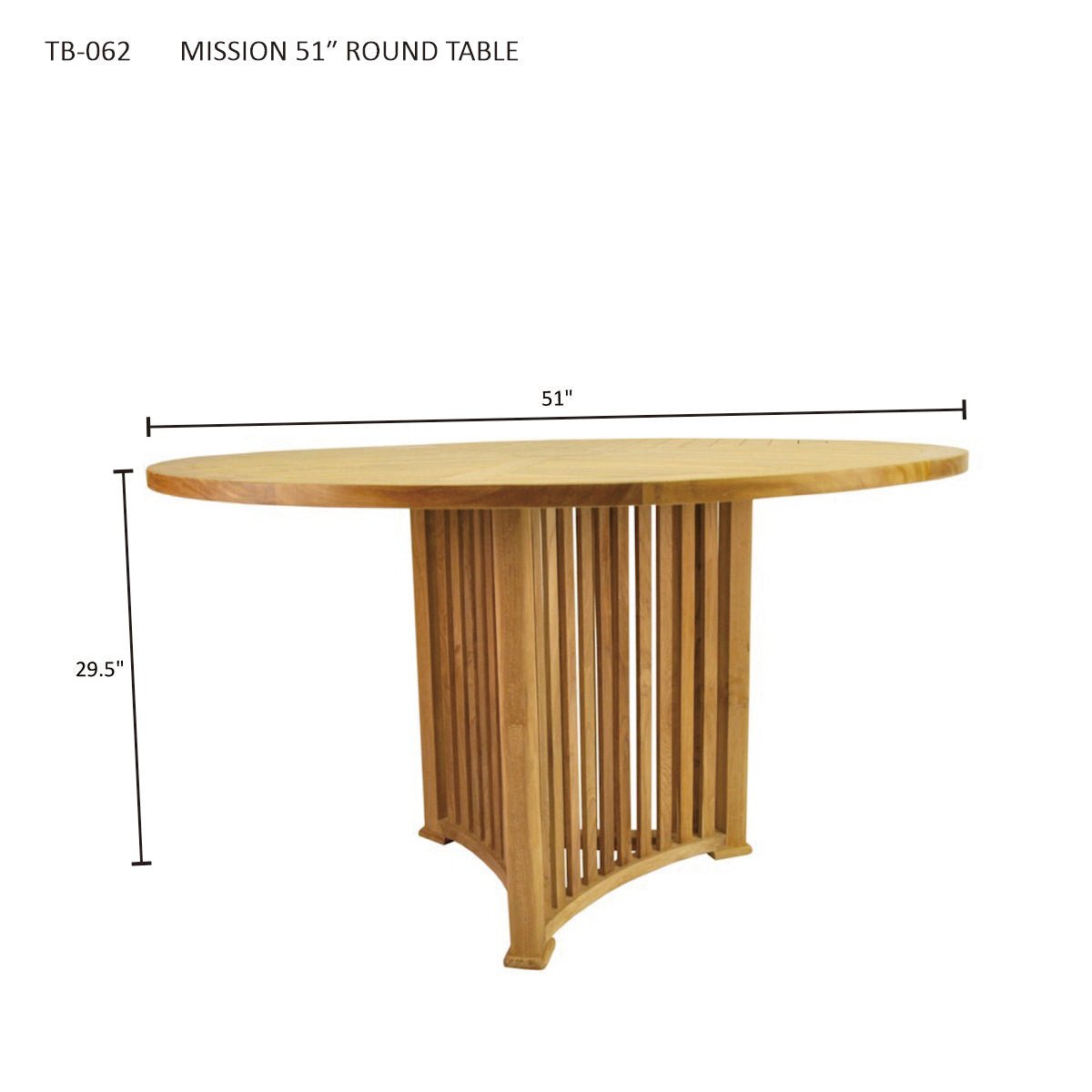 MISSION 51″ ROUND TABLE - Clinch River Fishing USA