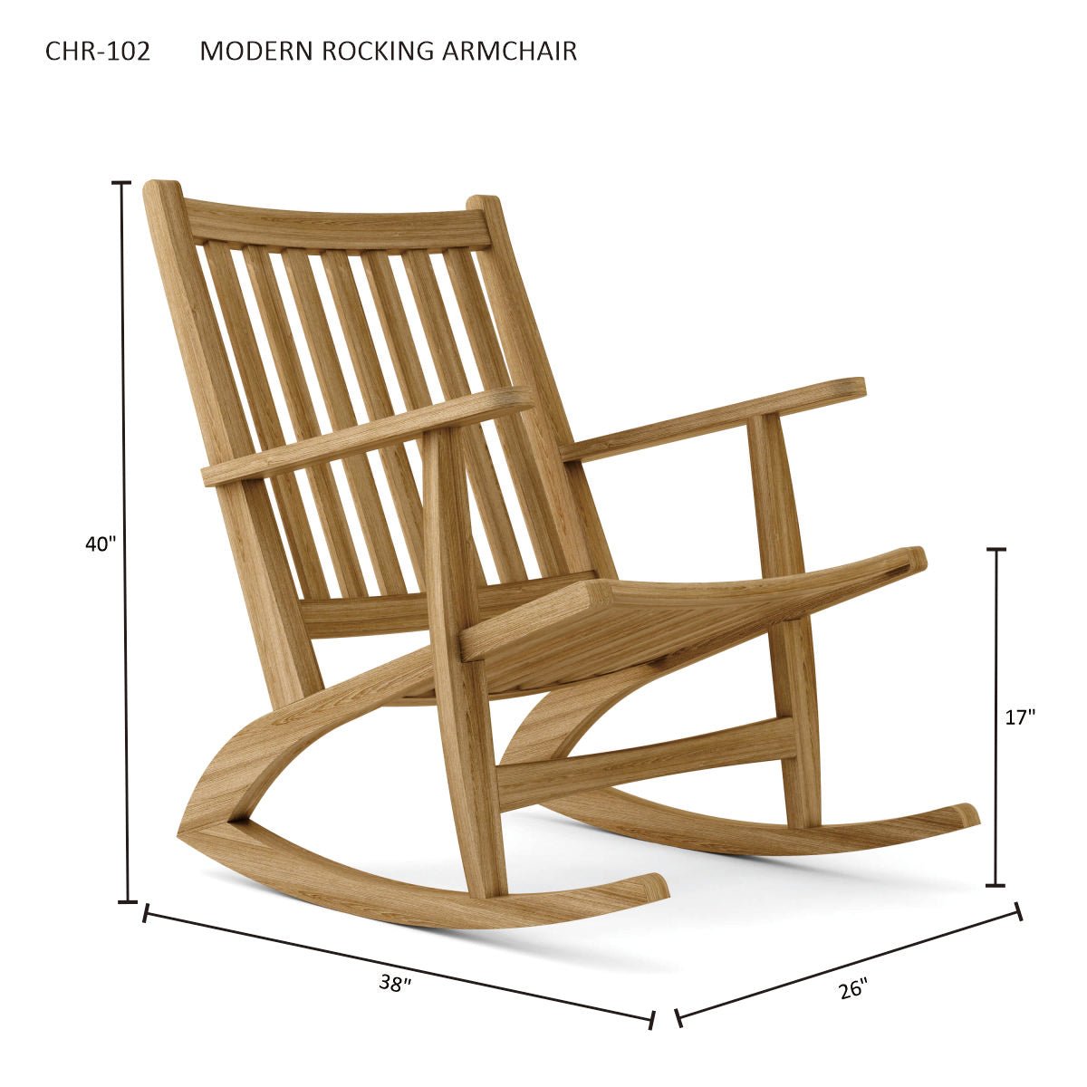 MODERN ROCKING ARMCHAIR - Clinch River Fishing USA
