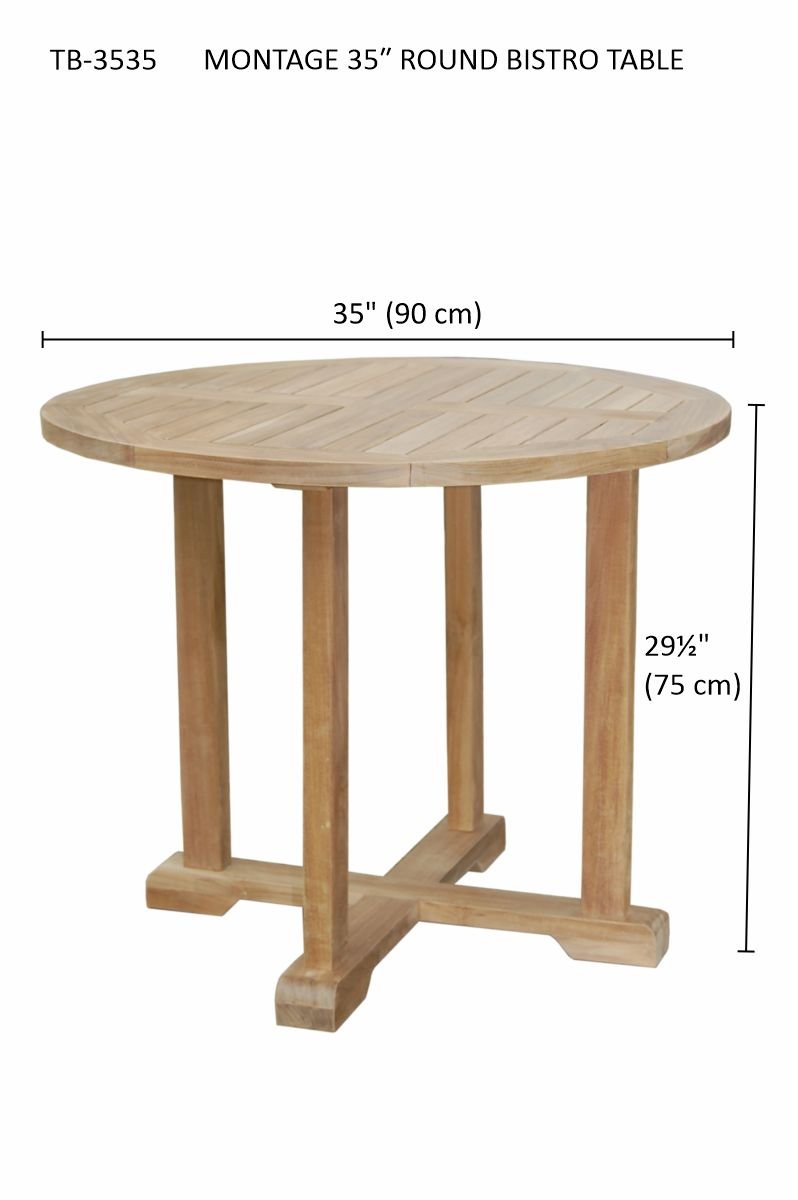 MONTAGE 35″ ROUND BISTRO TABLE - Clinch River Fishing USA