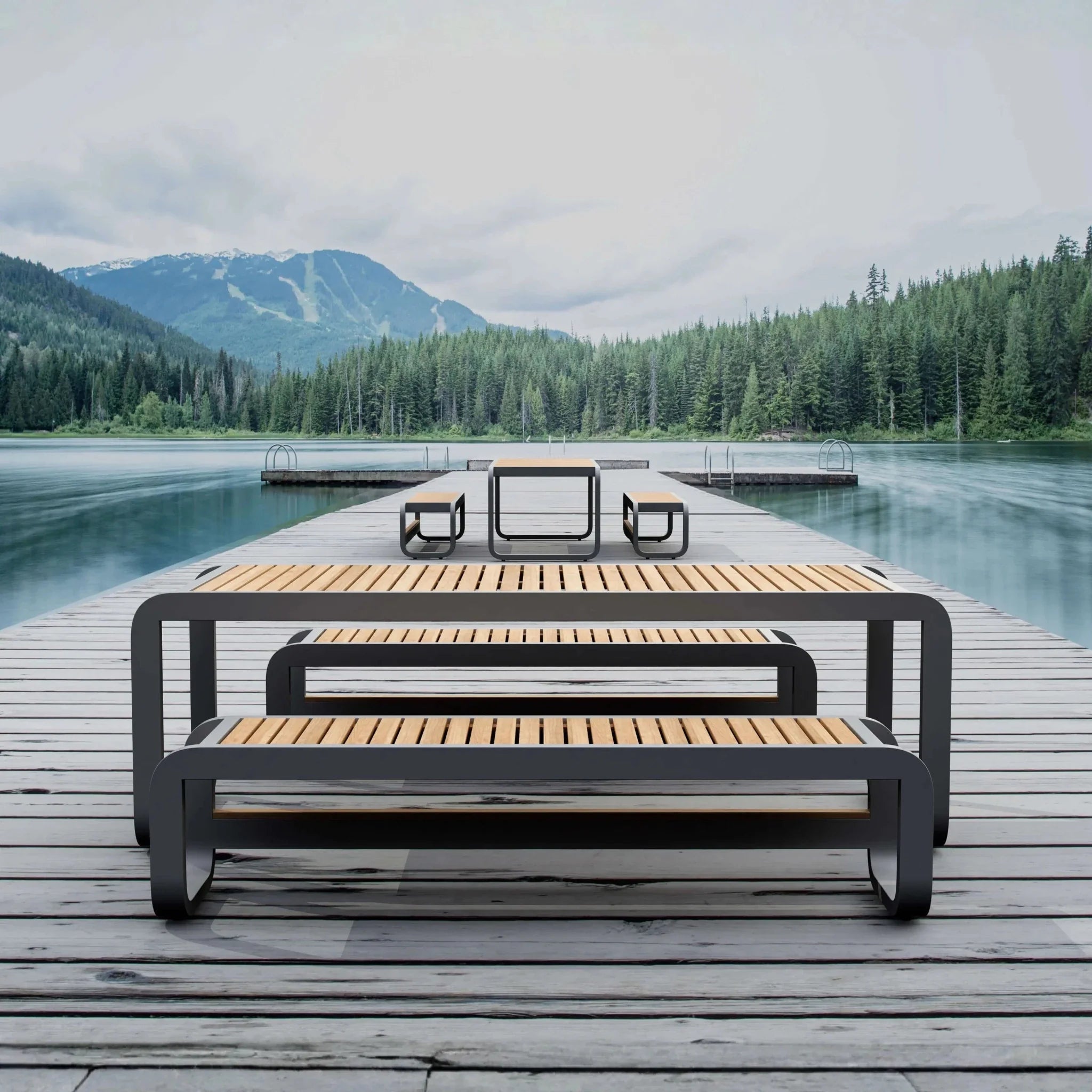 MONZA 3-PC RECTANGULAR TABLE SET - Clinch River Fishing USA