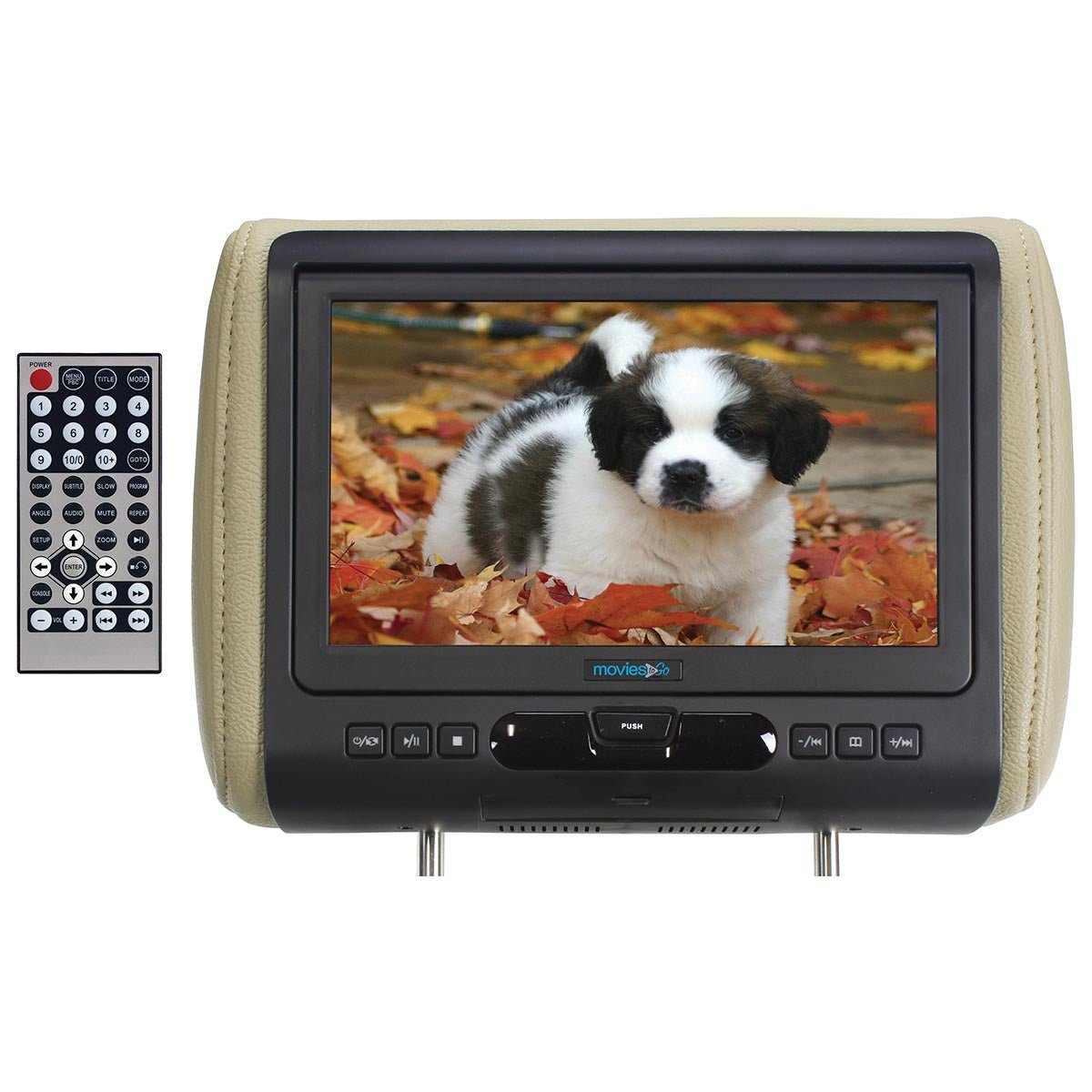Movies to Go (Single) 9" Headrest Monitor with DVD Player IR/FM Transmitters and Color Skins - Clinch River Fishing USA