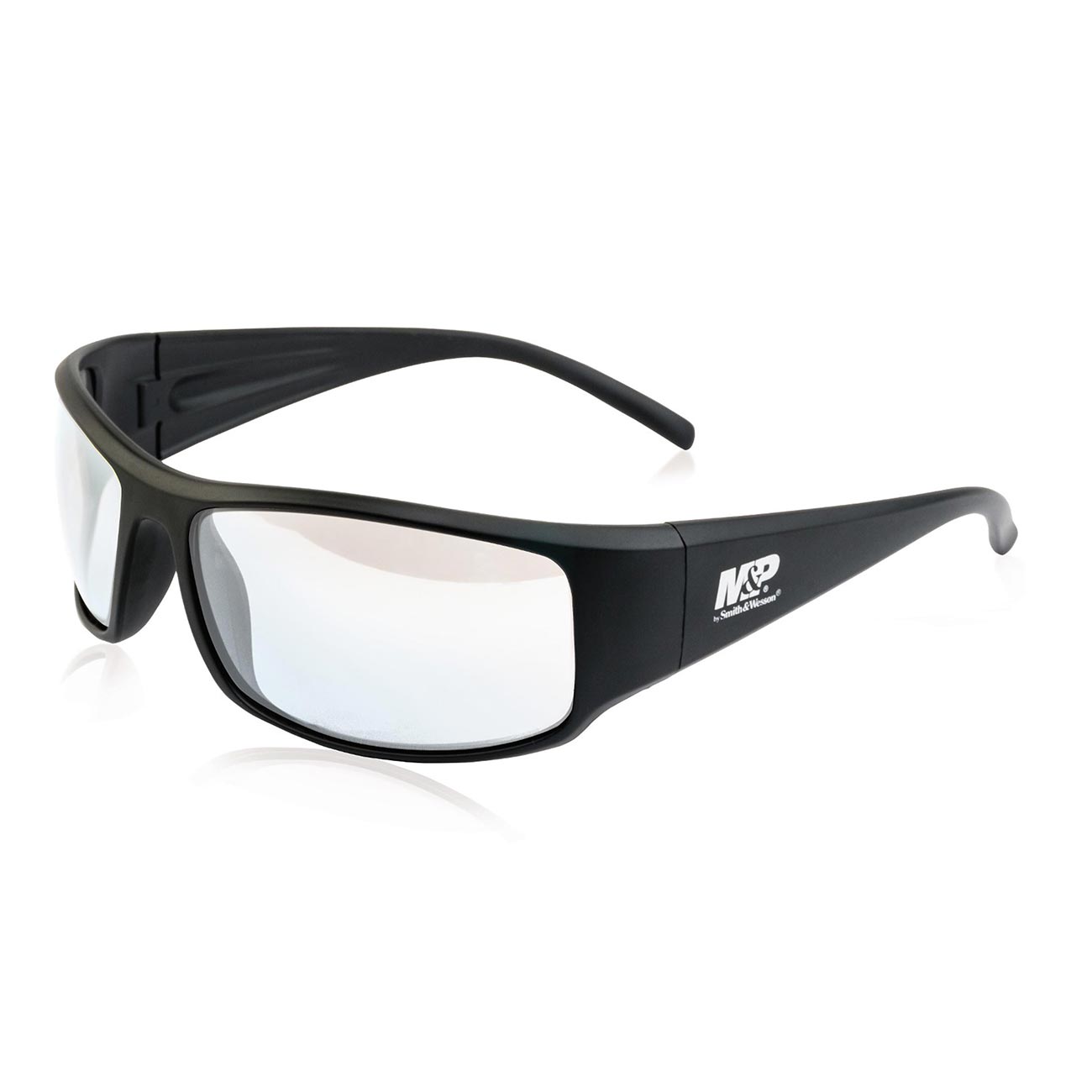 M&P Thunderbolt Full Frame Shooting Glasses GÇô Black Frames/Clear Mirror Lenses - Clinch River Fishing USA