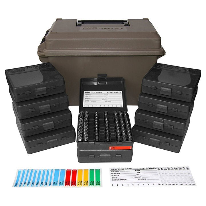 MTM 9mm Ammo Can for 1000 rd . Includes 10 each P-100-9's Dark Earth - Clinch River Fishing USA