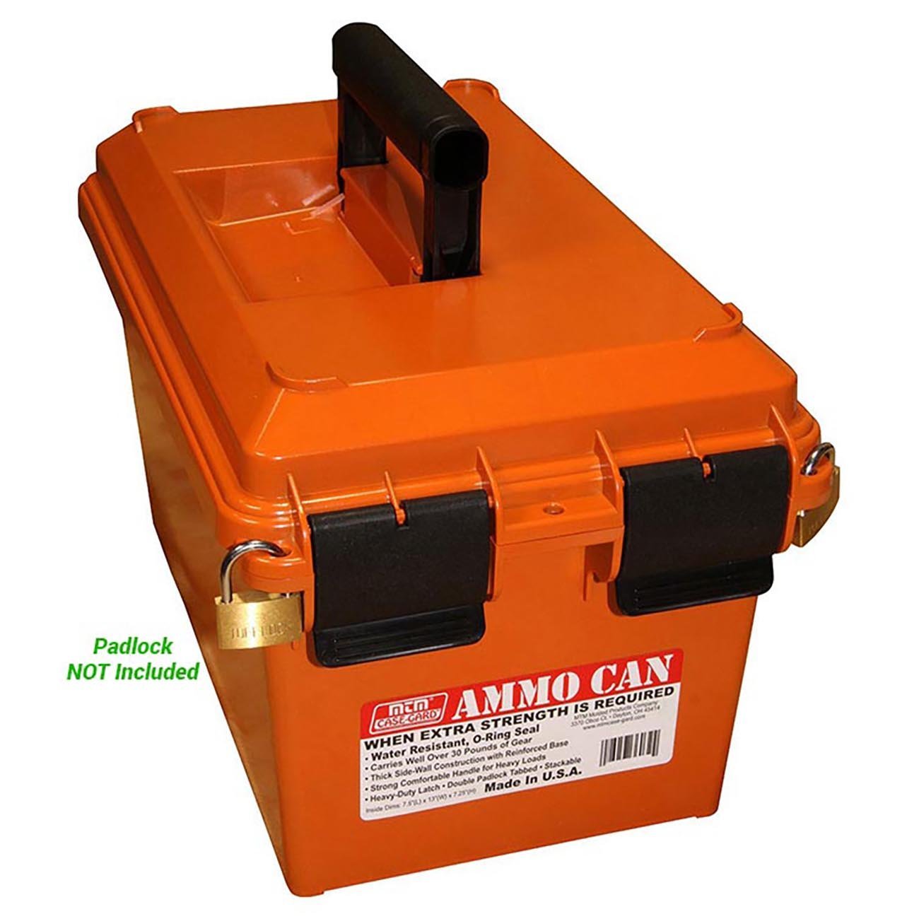 MTM Ammo Can for Bulk Ammo Orange - Clinch River Fishing USA