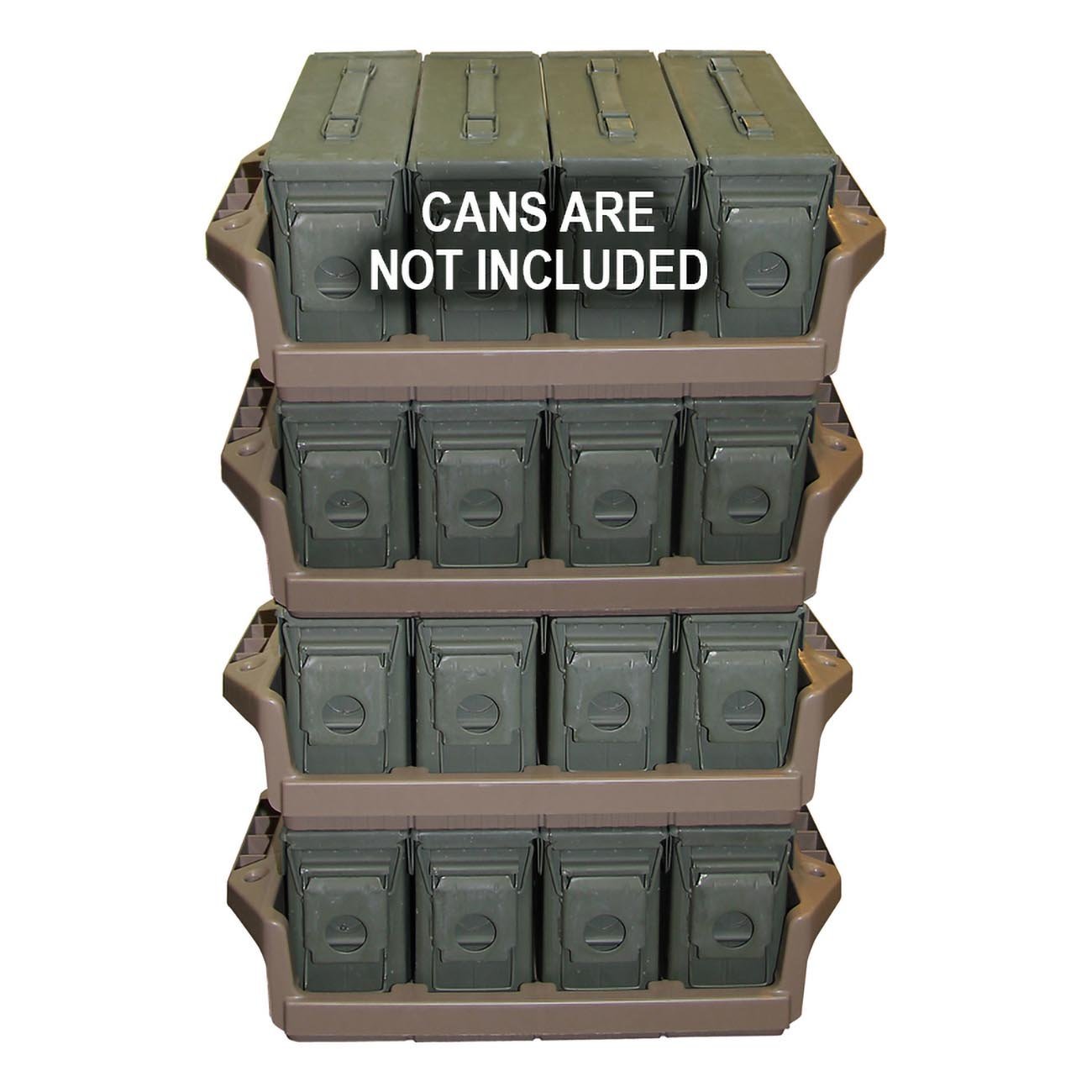 MTM Case Gard 30 Cal. Ammo Can Tray for Metal Cans (Dark Earth) - Clinch River Fishing USA