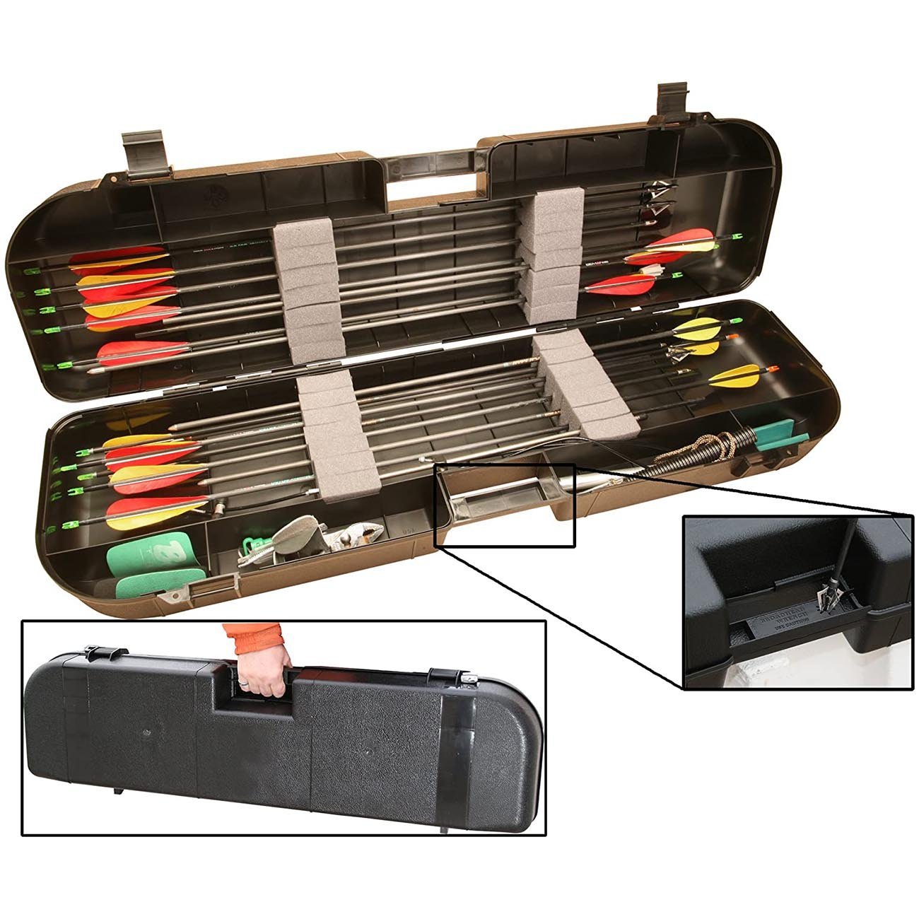 MTM Case Gard Arrow Plus Case - Black - Clinch River Fishing USA