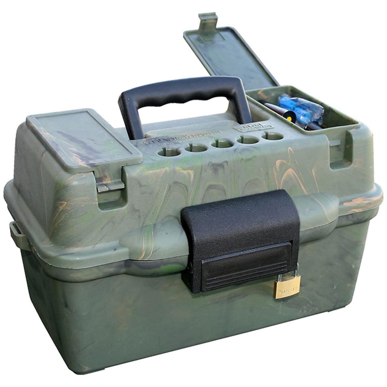 MTM Deluxe Shotshell Case 12/20ga. 100 Rounds (Camo) - Clinch River Fishing USA