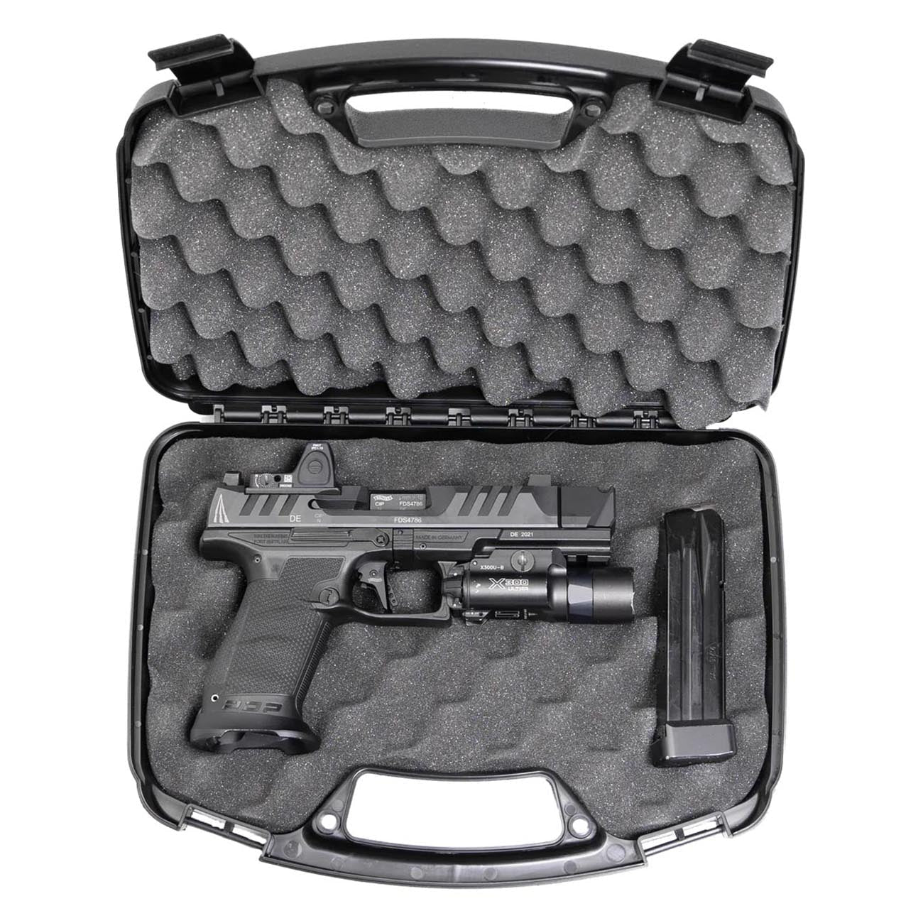 MTM Pistol/Revolver Case - Single up to 6" Barrel (Black) - Clinch River Fishing USA