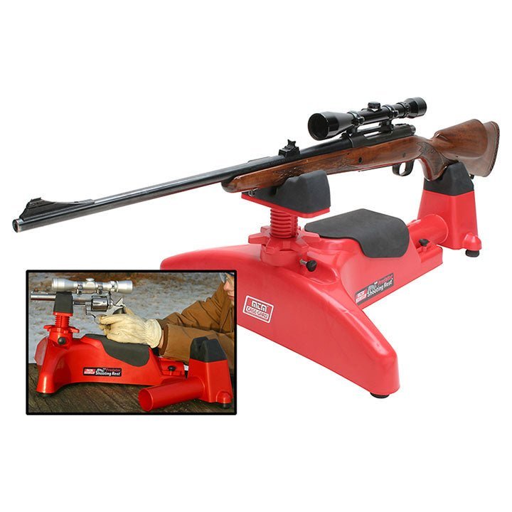 MTM Predator Shooting Rest - Rifle & Handgun Rest Red - Clinch River Fishing USA