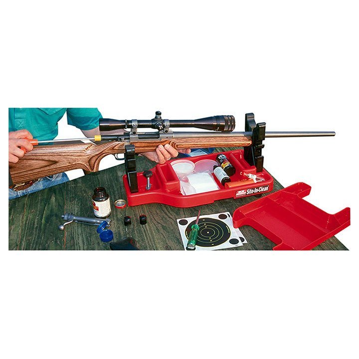 MTM Site-In-Clean Rifle Rest & Cleaning Center Red - Clinch River Fishing USA