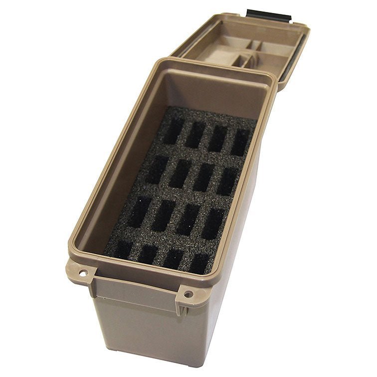 MTM Tactical Mag Can - (16) 1911 Single Stacked Magazines (Dark Earth) - Clinch River Fishing USA