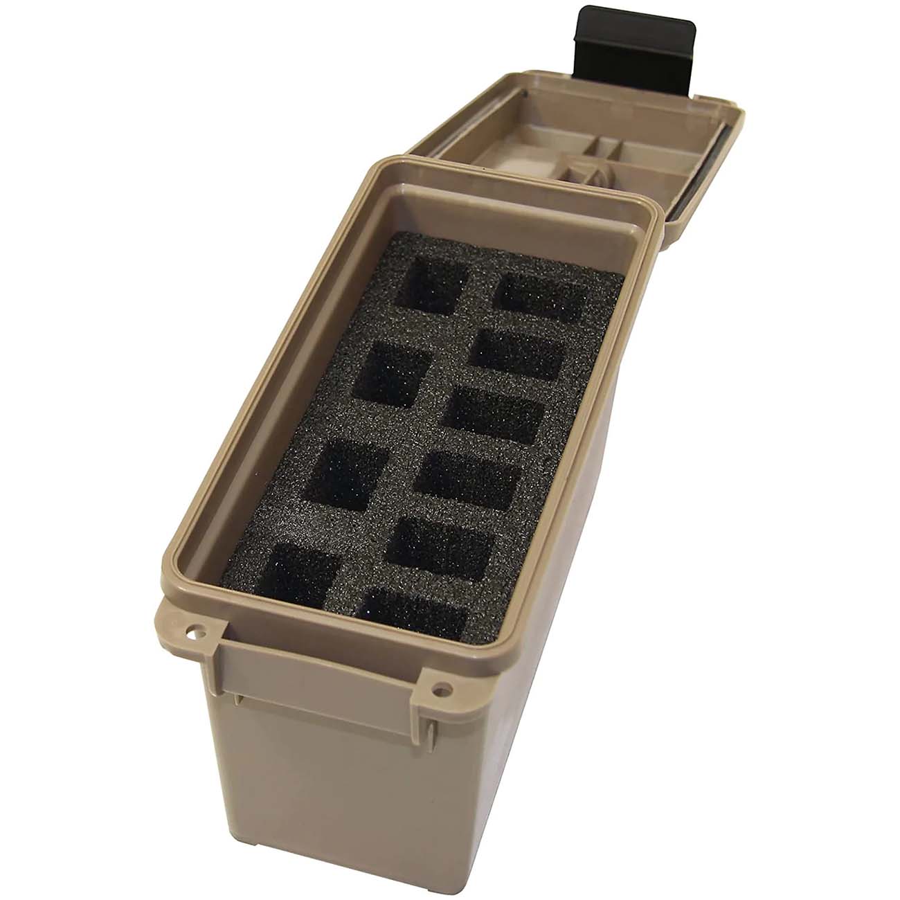 MTM Tactical Mag Can -for 10 Double Stacked Handgun Mags Dark Earth - Clinch River Fishing USA