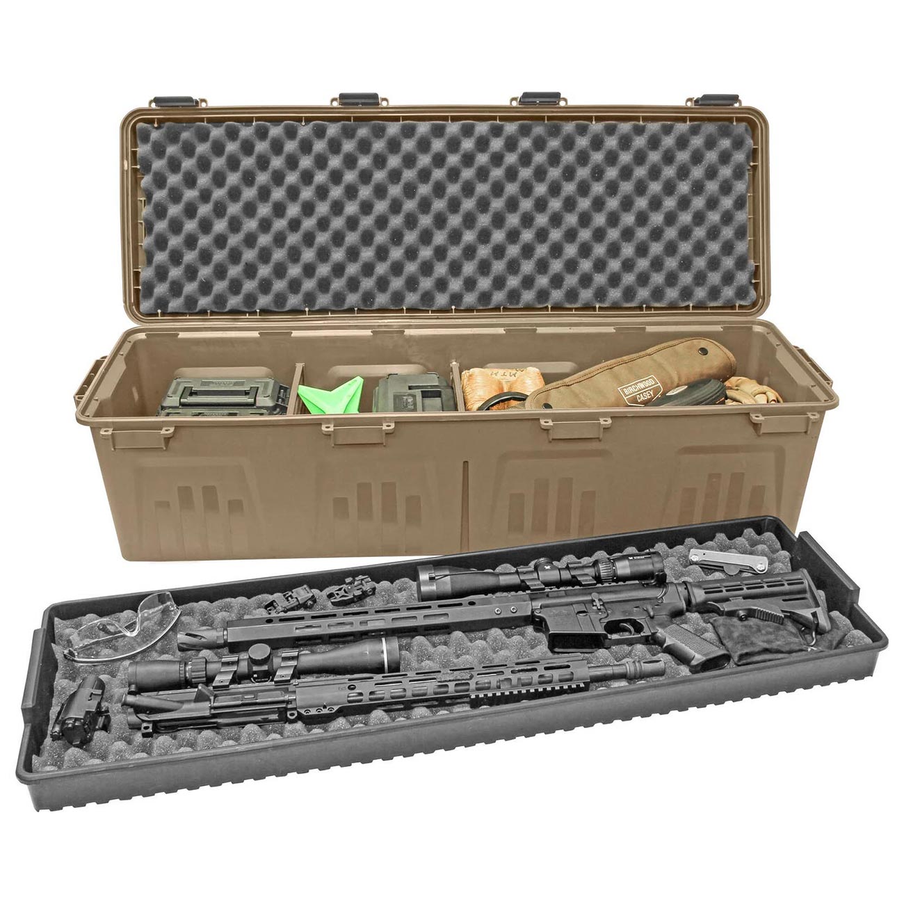 MTM Tactical Rifle Crate (Dark Earth) - Clinch River Fishing USA