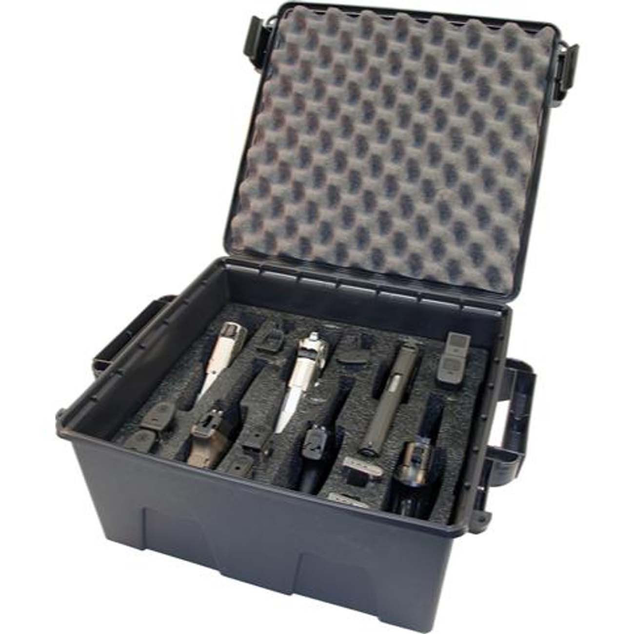 MTM Tactical Semi-Automatic Handgun Case - 6 Pistol (Dark Gray) - Clinch River Fishing USA