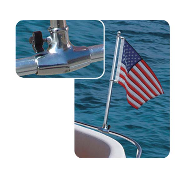 Taylor Made Products S.S. Flag Pole Socket 7/8-1" Rail