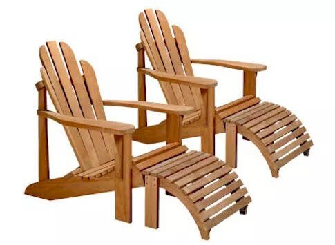 NEWPORT ADIRONDACK WITH OTTOMAN (SET-AD-042) - Clinch River Fishing USA